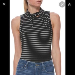 Paige striped bodysuit tank